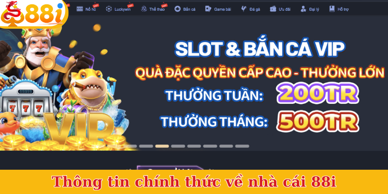 Thông tin chính thức về nhà cái 88i